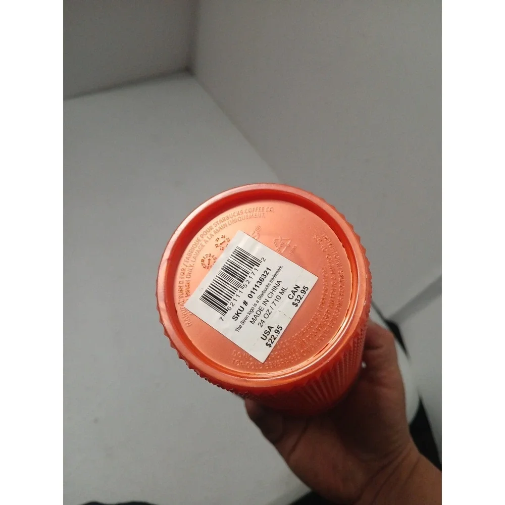 ORANGE PEARL-24‎ oz Starbucks Studded Tumbler-Limited Edition 2022